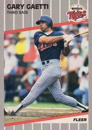 1989 Fleer #110 - Gary Gaetti - Minnesota Twins