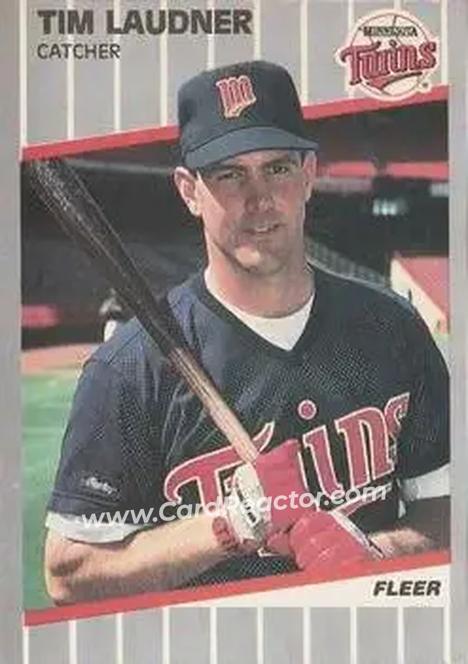 1989 Fleer #118 - Tim Laudner - Minnesota Twins - Front