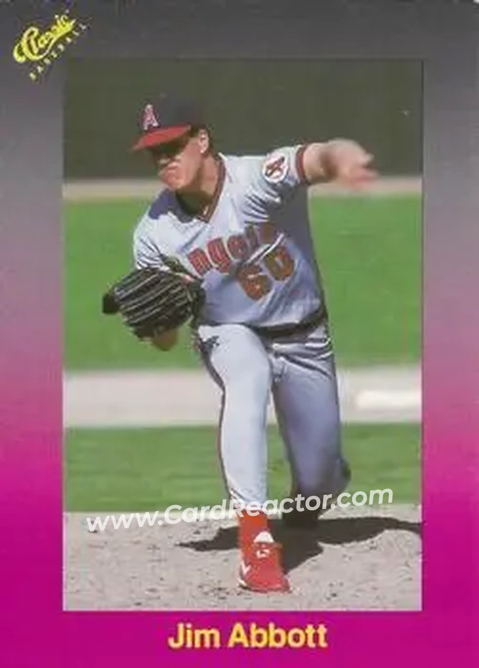 1989 Classic #151 - Jim Abbott - California Angels - Front