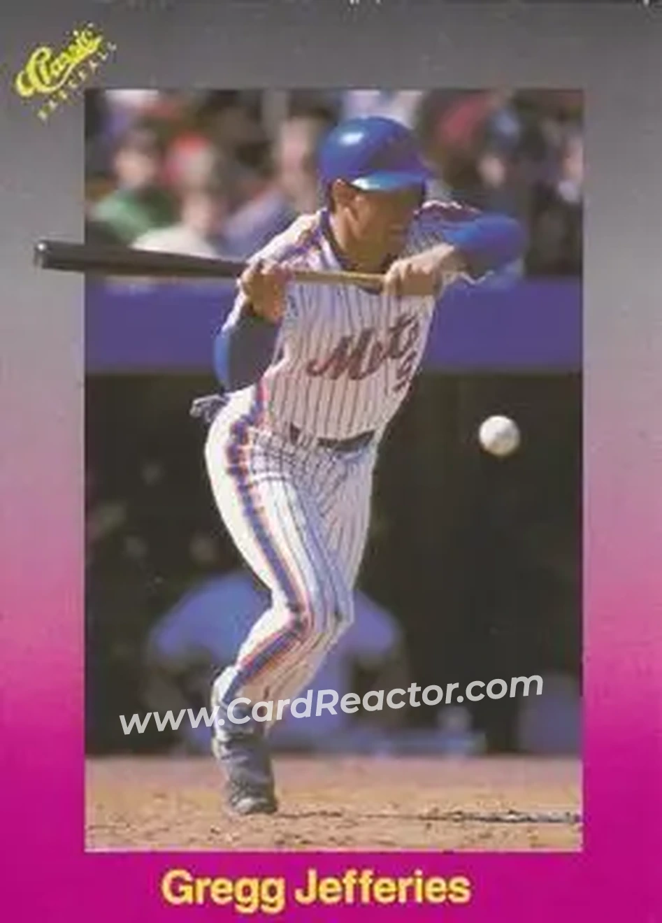 1989 Classic #154 - Gregg Jefferies - New York Mets - Front