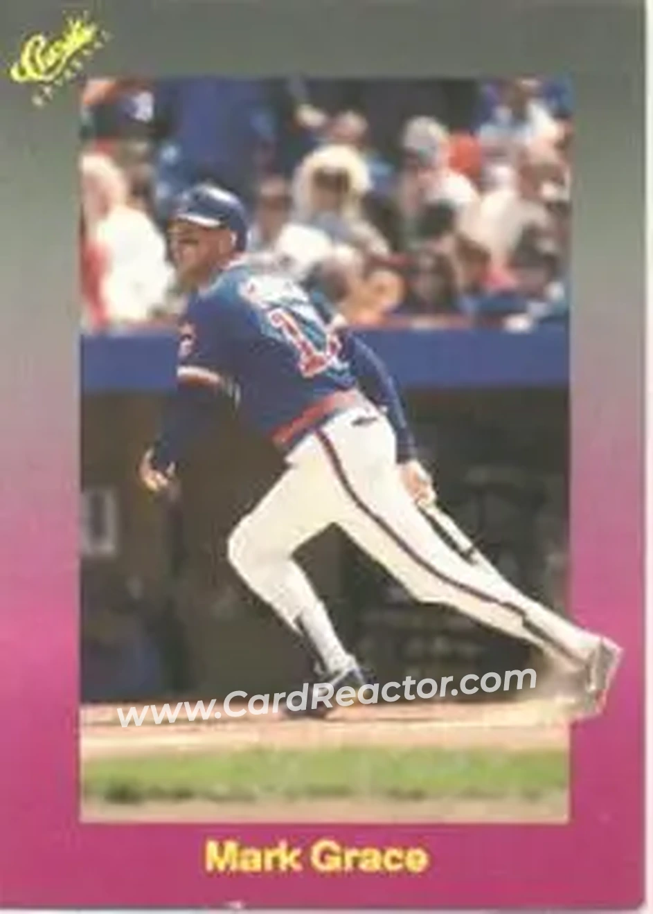 1989 Classic #155 - Mark Grace - Chicago Cubs - Front 1989 Classic #155 - Mark Grace - Chicago Cubs - Front
