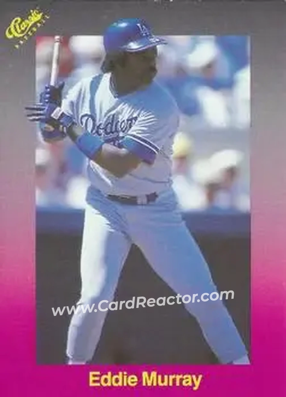 1989 Classic #160 - Eddie Murray - Los Angeles Dodgers - Front