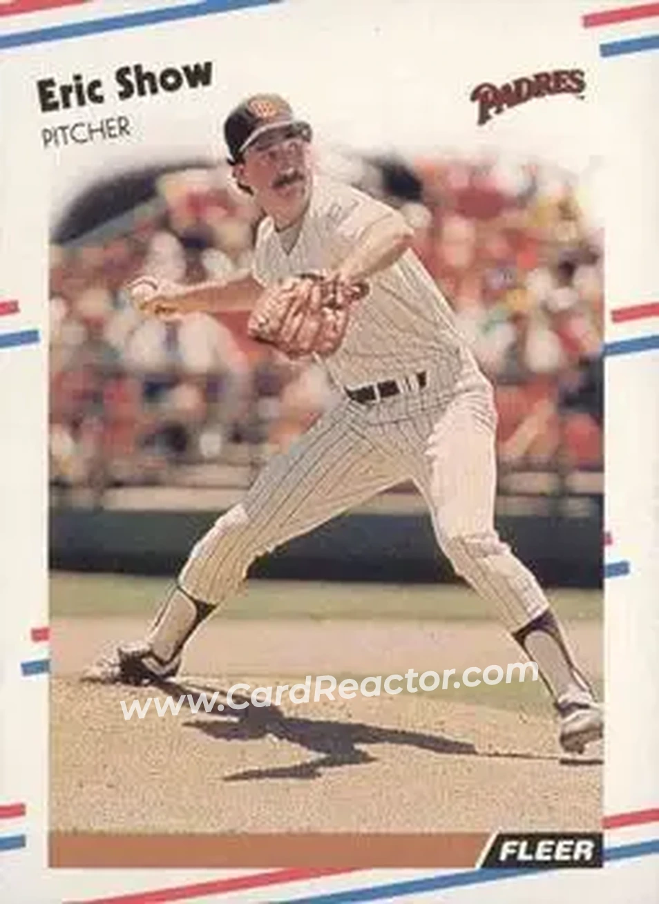 1988 Fleer #597 - Eric Show - San Diego Padres - Front