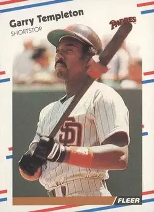 1988 Fleer #598 - Garry Templeton - San Diego Padres 1988 Fleer #598 - Garry Templeton - San Diego Padres