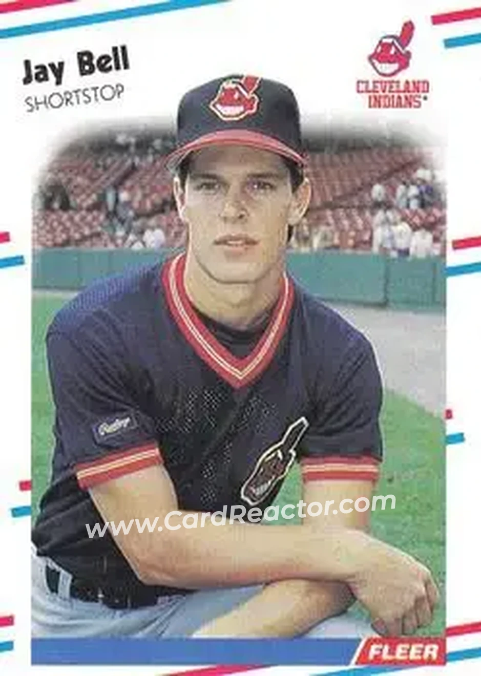1988 Fleer #602 - Jay Bell - Cleveland Indians - Front 1988 Fleer #602 - Jay Bell - Cleveland Indians - Front