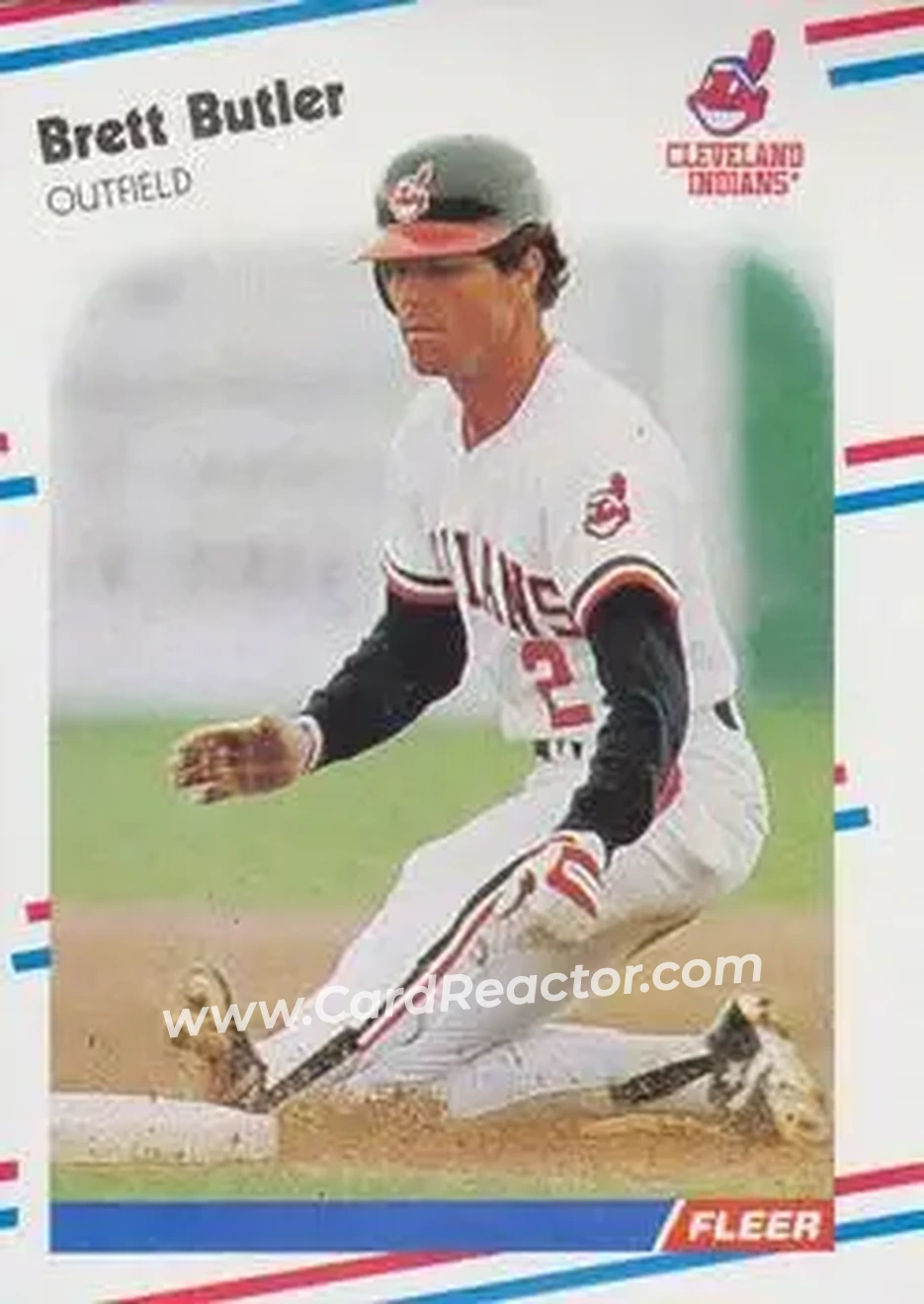 1988 Fleer #603 - Brett Butler - Cleveland Indians - Front 1988 Fleer #603 - Brett Butler - Cleveland Indians - Front
