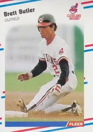 1988 Fleer #603 - Brett Butler - Cleveland Indians