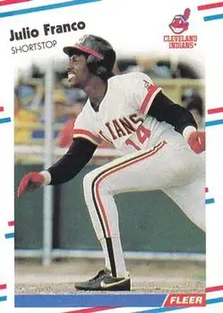 1988 Fleer #609 - Julio Franco - Cleveland Indians 1988 Fleer #609 - Julio Franco - Cleveland Indians