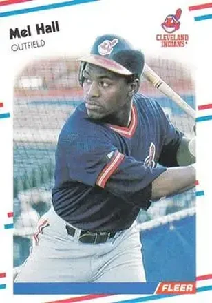 1988 Fleer #610 - Mel Hall - Cleveland Indians
