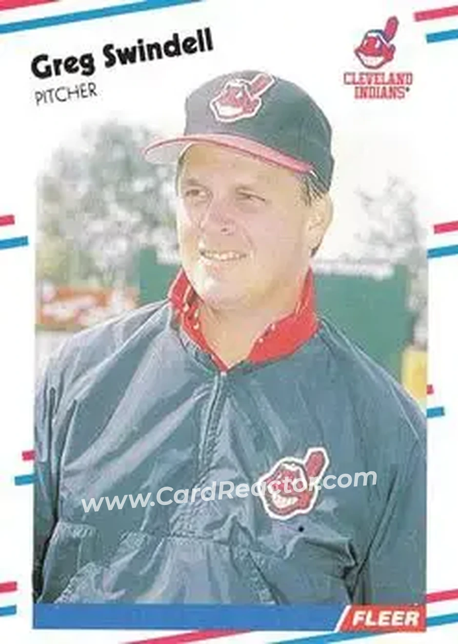 1988 Fleer #617 - Greg Swindell - Cleveland Indians - Front 1988 Fleer #617 - Greg Swindell - Cleveland Indians - Front
