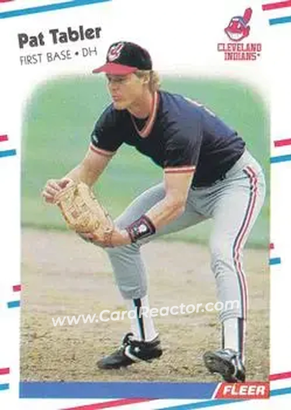 1988 Fleer #618 - Pat Tabler - Cleveland Indians - Front