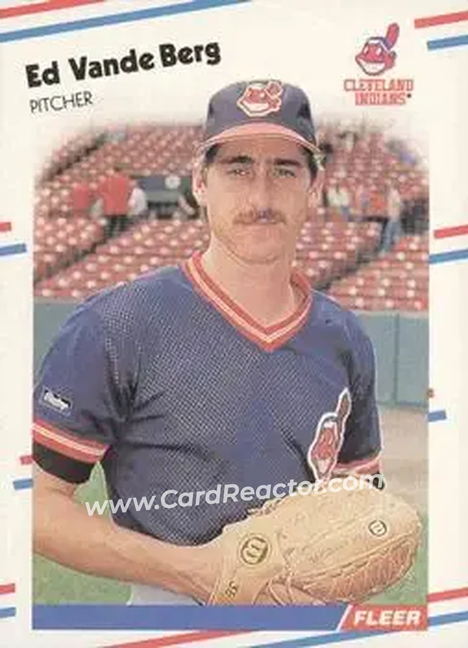 1988 Fleer #619 - Ed Vande Berg - Cleveland Indians - Front 1988 Fleer #619 - Ed Vande Berg - Cleveland Indians - Front