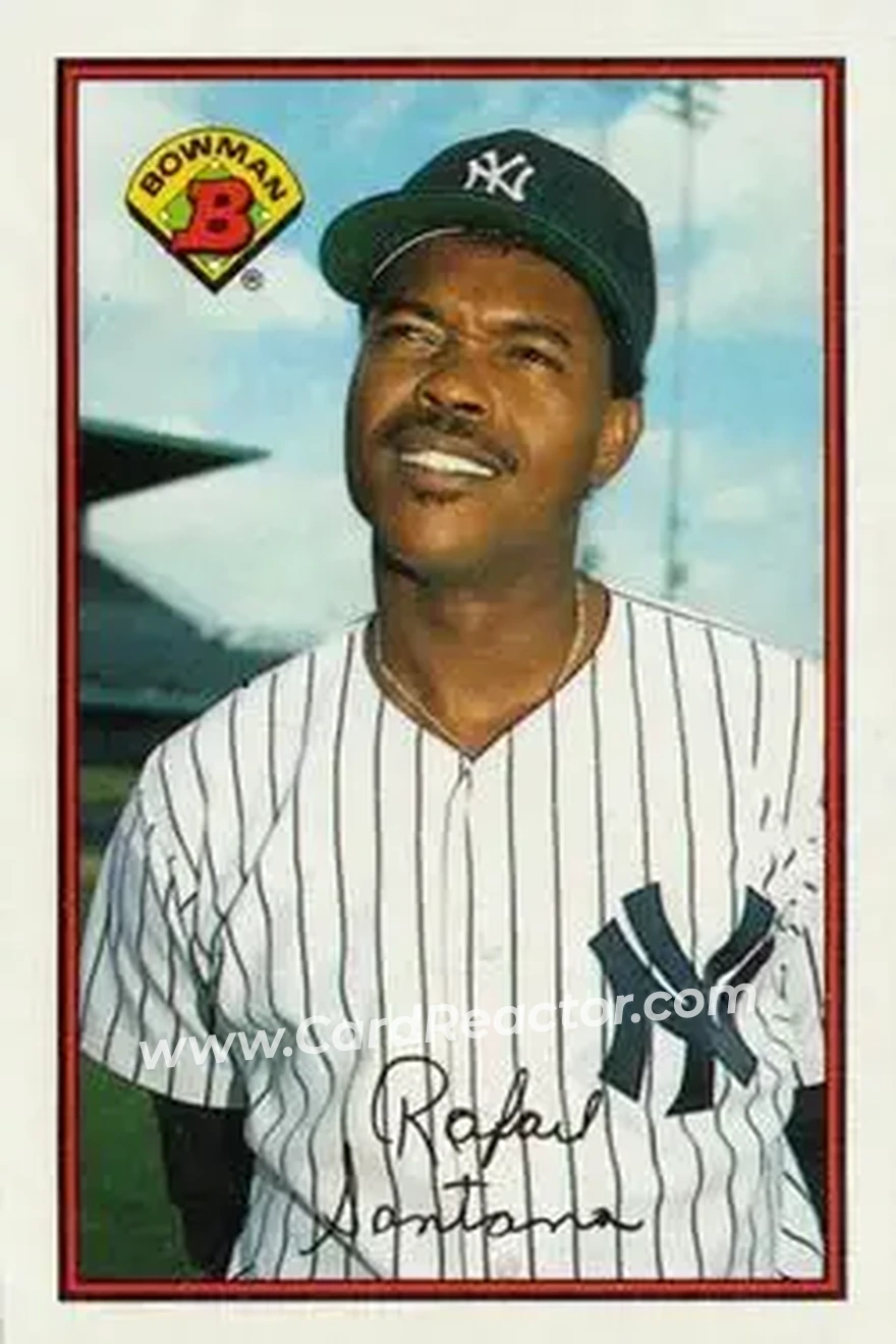 1989 Bowman #174 - Rafael Santana - New York Yankees - Front 1989 Bowman #174 - Rafael Santana - New York Yankees - Front