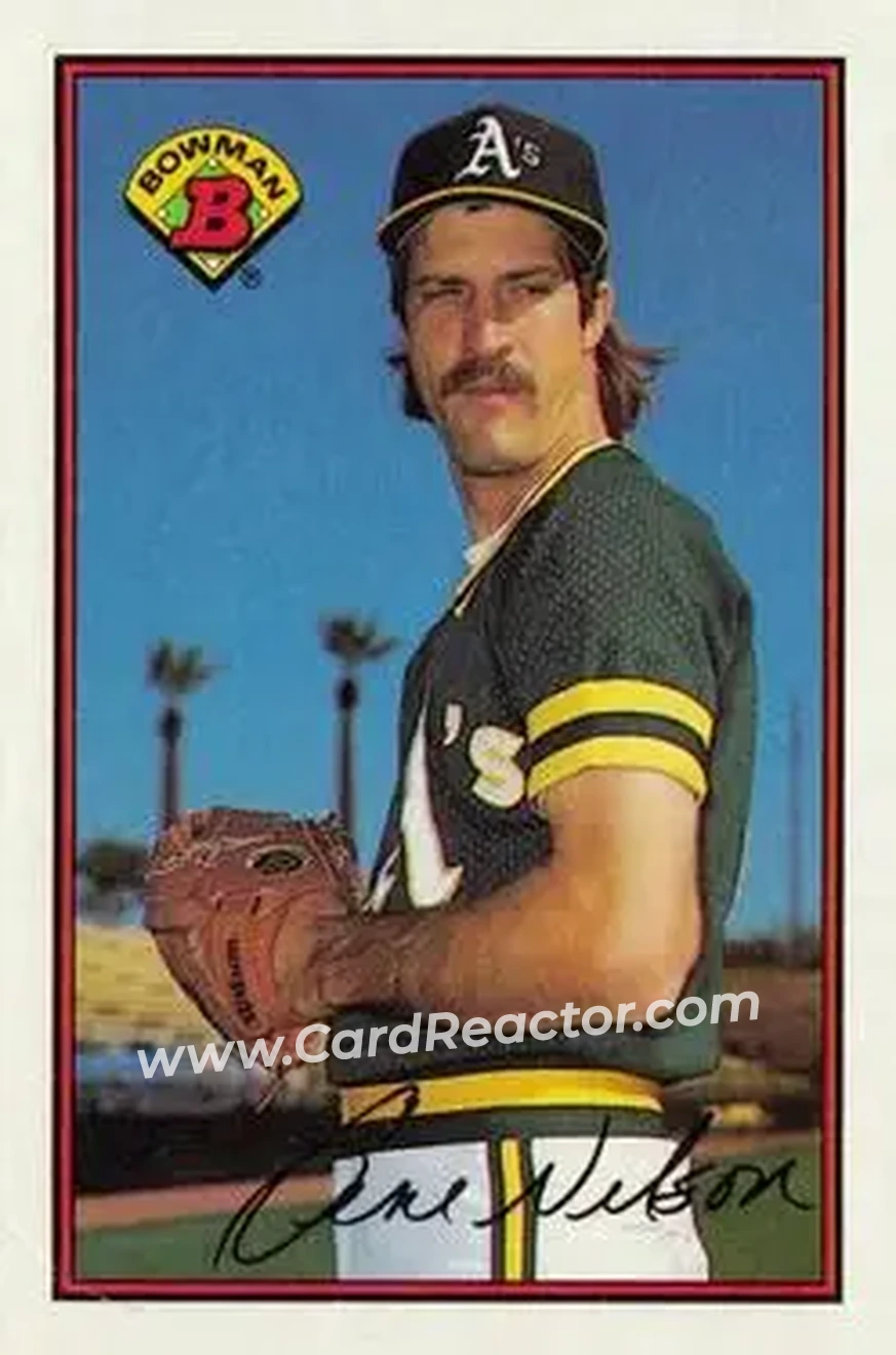 1989 Bowman #185 - Gene Nelson - Oakland Athletics - Front