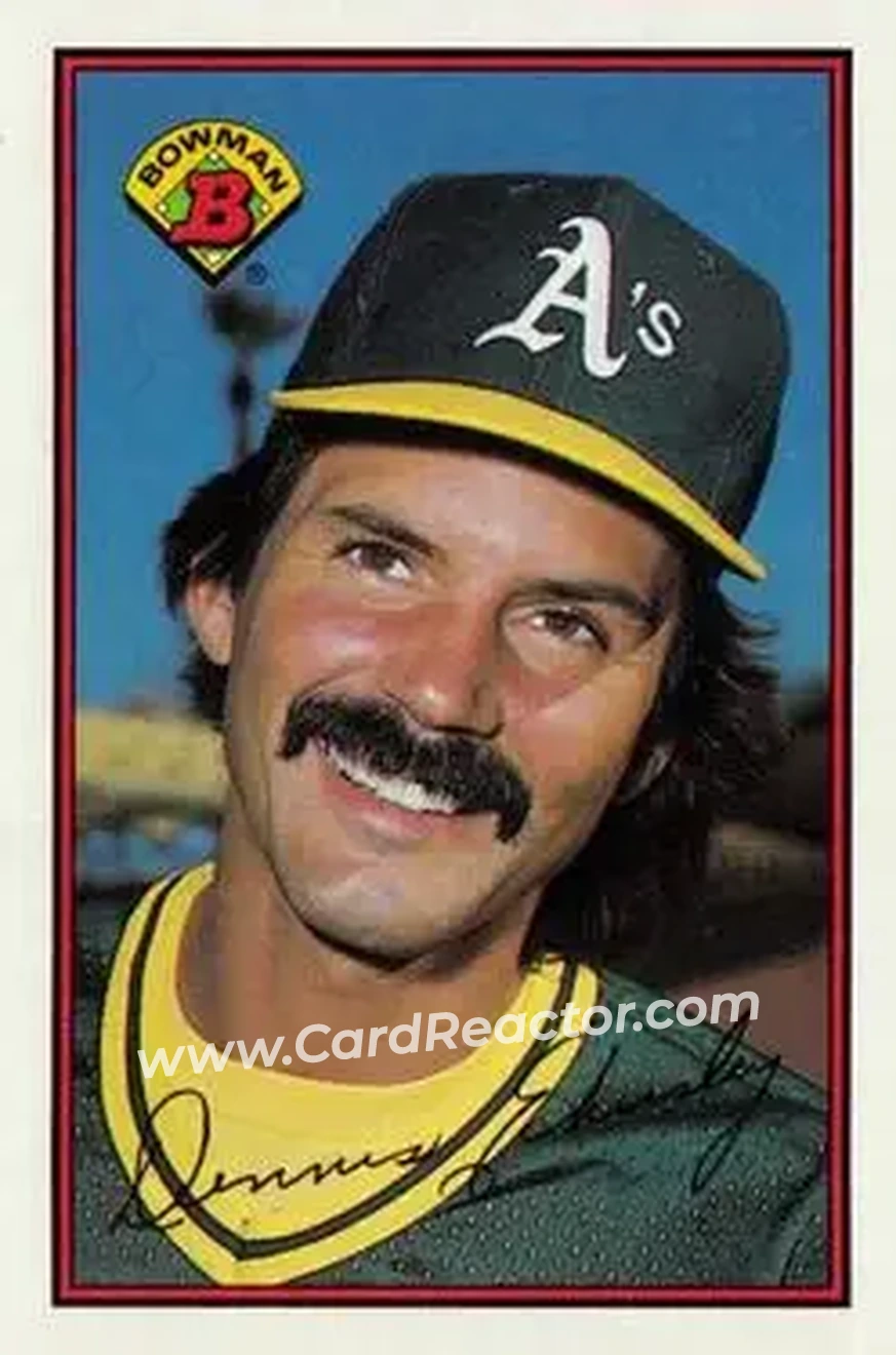 1989 Bowman #190 - Dennis Eckersley - Oakland Athletics - Front