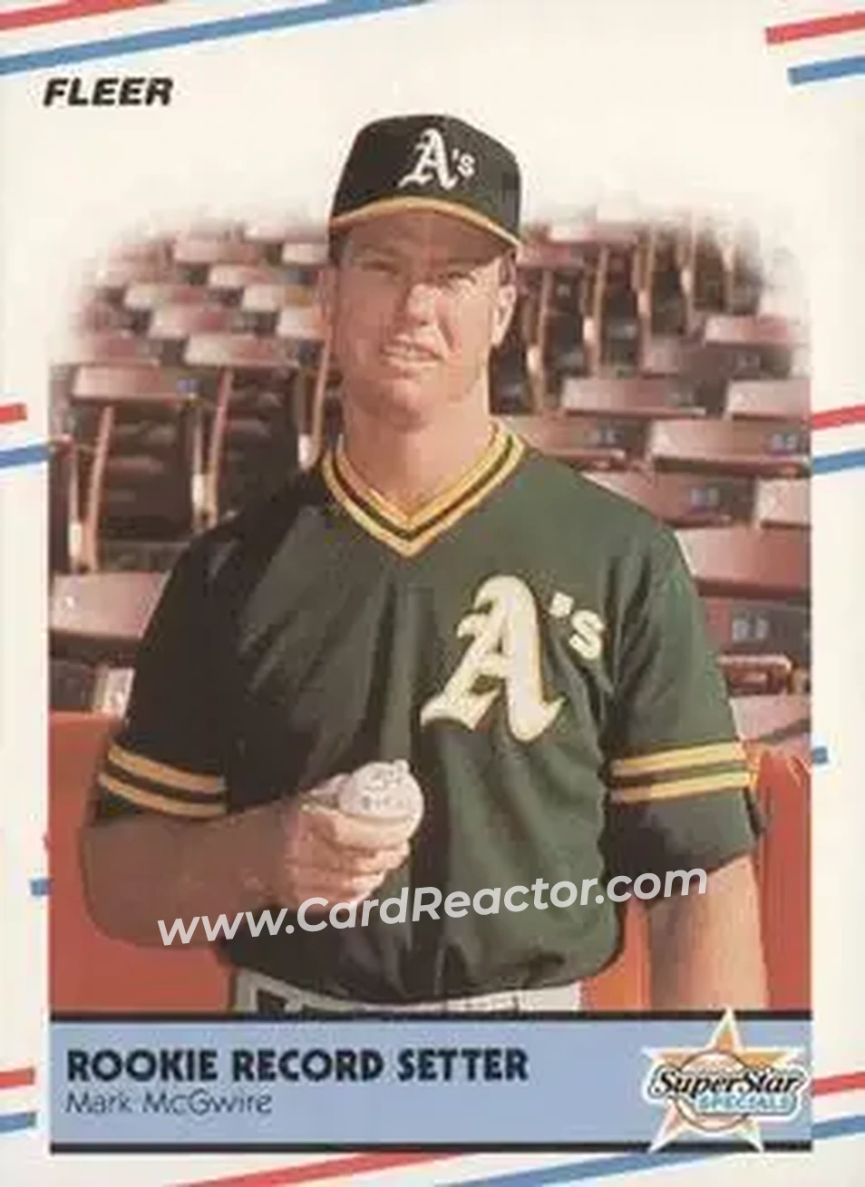 1988 Fleer #629 - Card #629 - Oakland Athletics - Front 1988 Fleer #629 - Card #629 - Oakland Athletics - Front