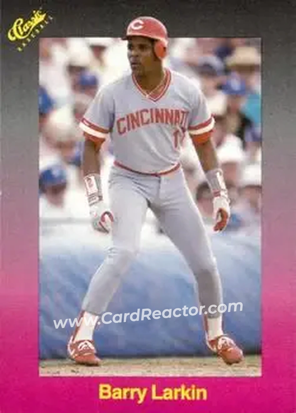 1989 Classic #165 - Barry Larkin - Cincinnati Reds - Front 1989 Classic #165 - Barry Larkin - Cincinnati Reds - Front