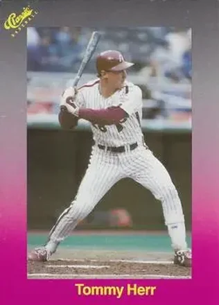 1989 Classic #166 - Tom Herr - Philadelphia Phillies