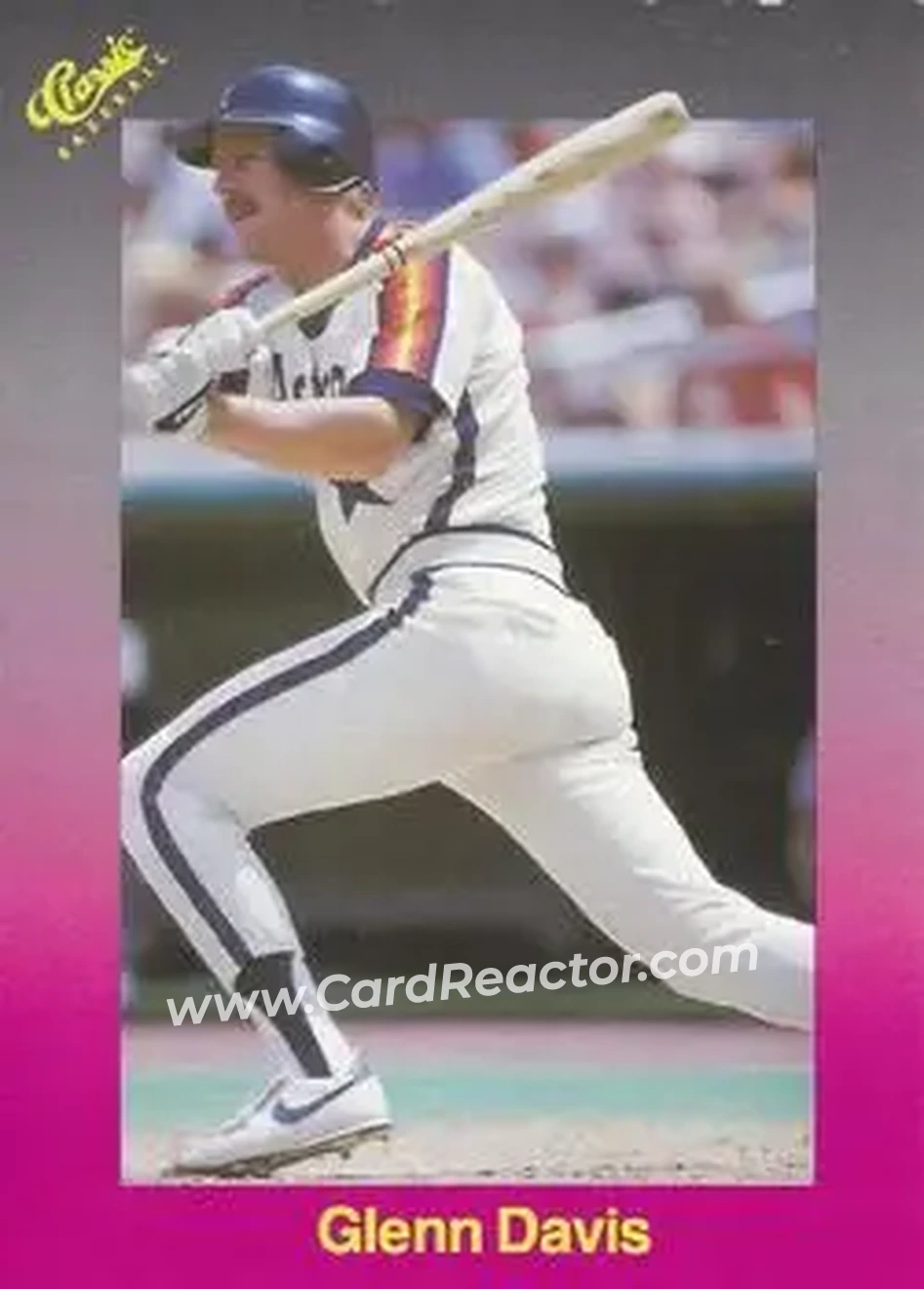 1989 Classic #168 - Glenn Davis - Houston Astros - Front