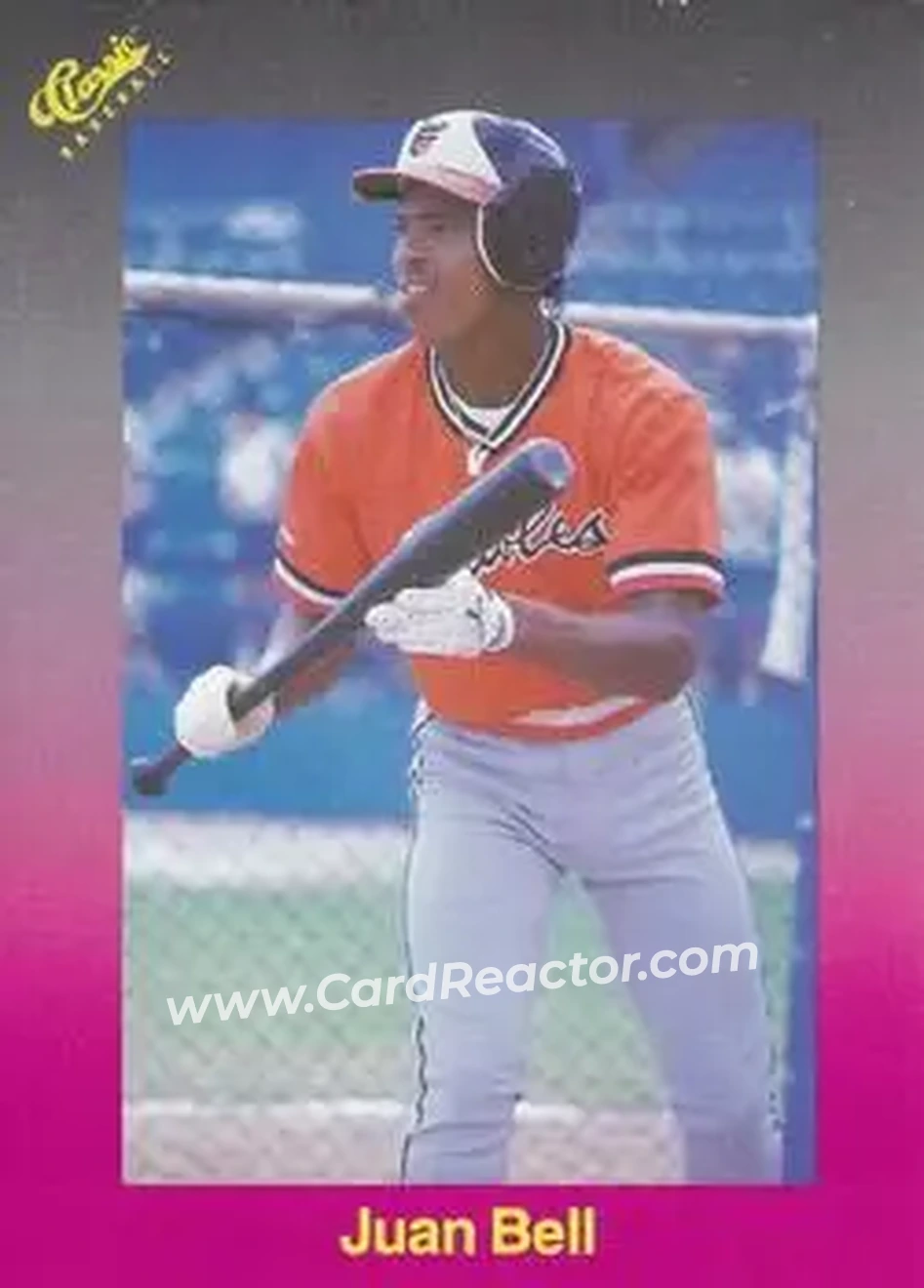 1989 Classic #170 - Juan Bell - Baltimore Orioles - Front