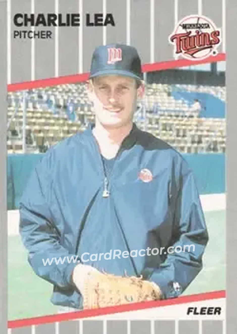 1989 Fleer #119 - Charlie Lea - Minnesota Twins - Front