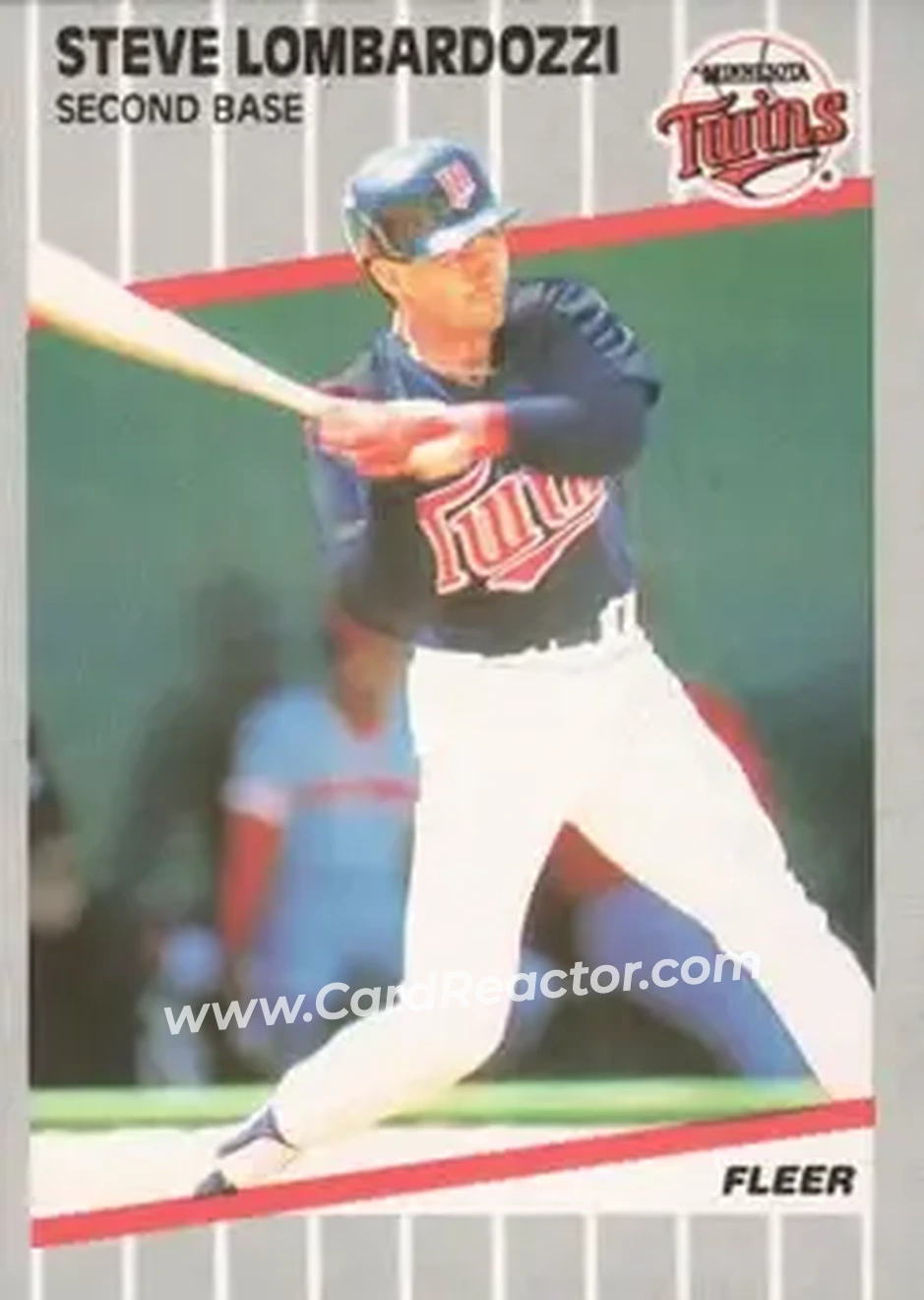 1989 Fleer #120 - Steve Lombardozzi - Minnesota Twins - Front