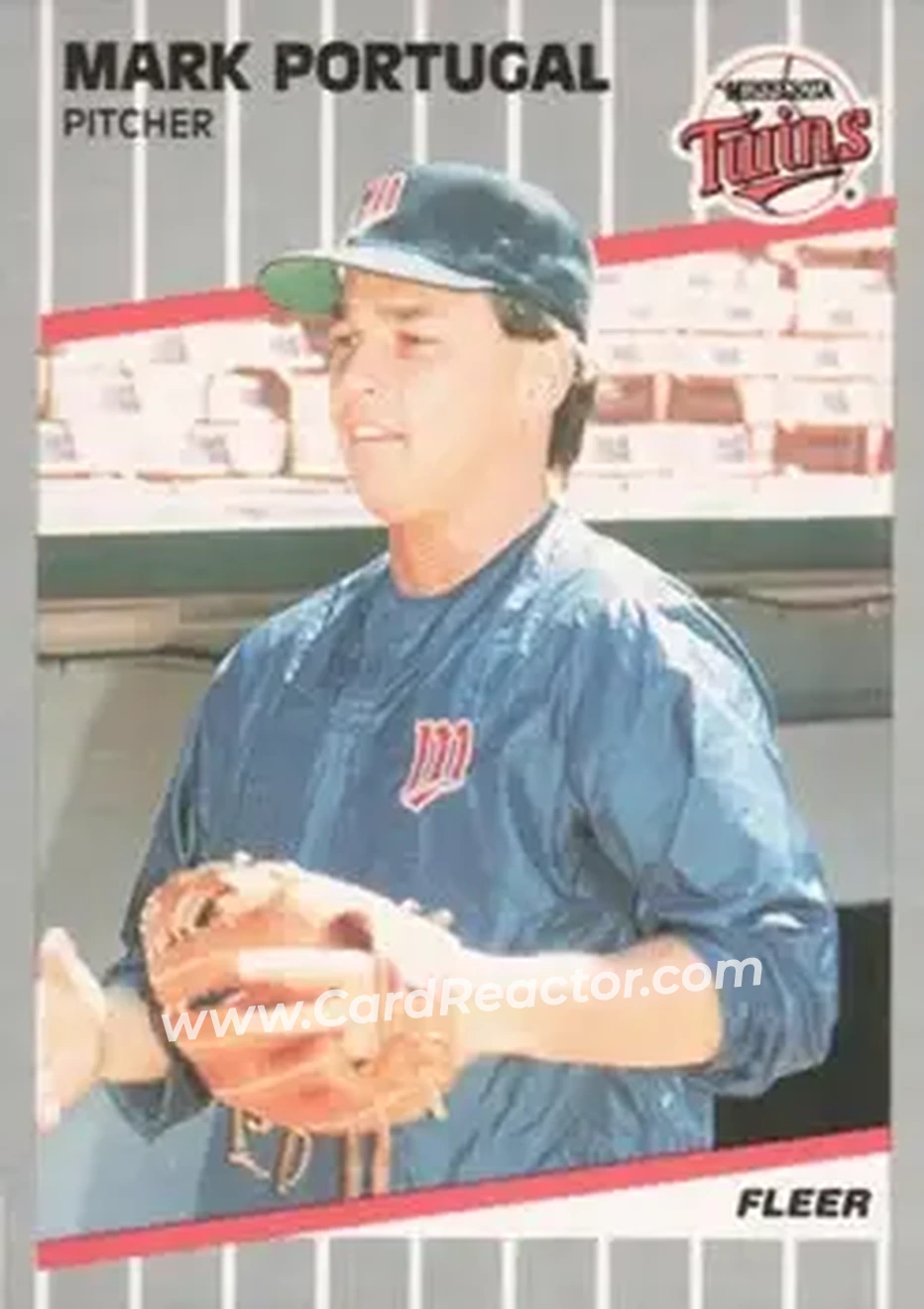 1989 Fleer #123 - Mark Portugal - Minnesota Twins - Front