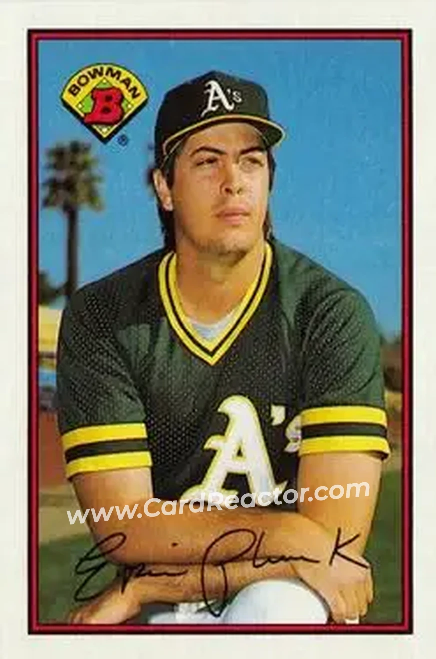 1989 Bowman #191 - Eric Plunk - Oakland Athletics - Front