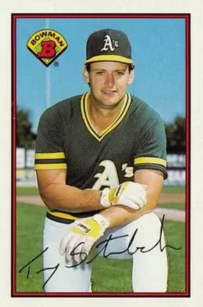 1989 Bowman #193 - Terry Steinbach - Oakland Athletics
