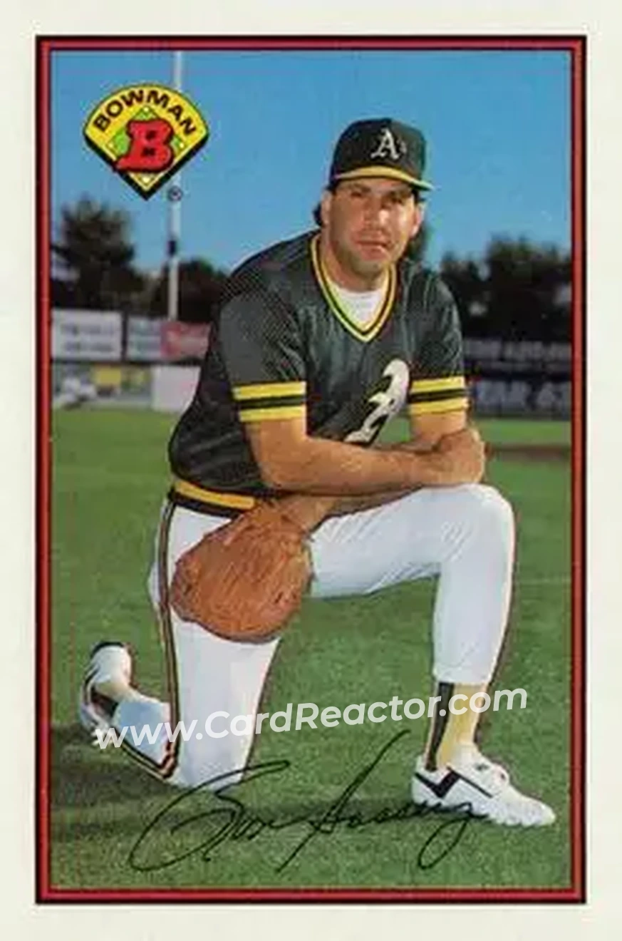 1989 Bowman #194 - Ron Hassey - Oakland Athletics - Front