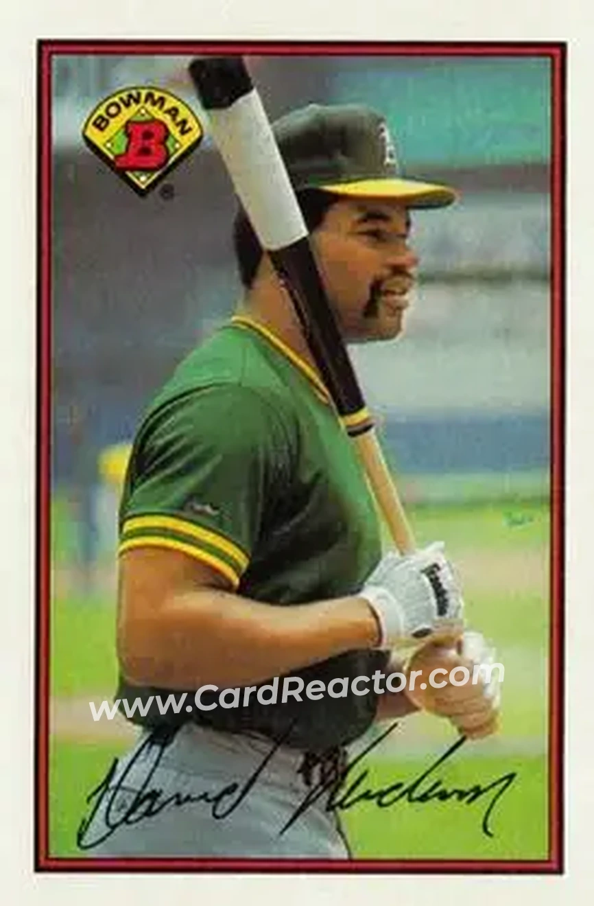1989 Bowman #200 - Dave Henderson - Oakland Athletics - Front
