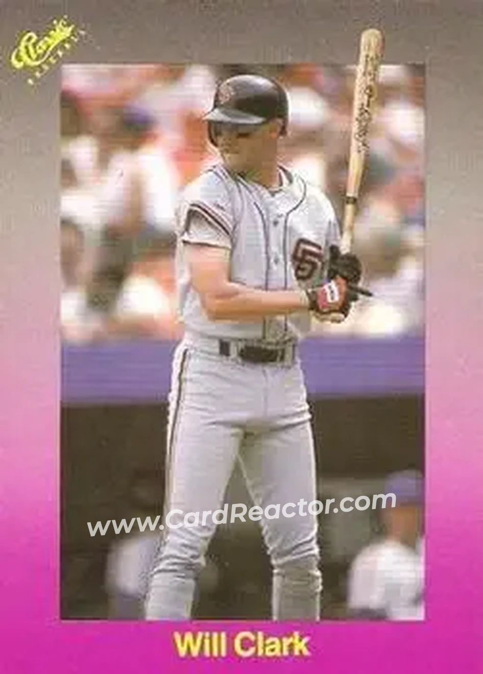 1989 Classic #180 - Will Clark - San Francisco Giants - Front