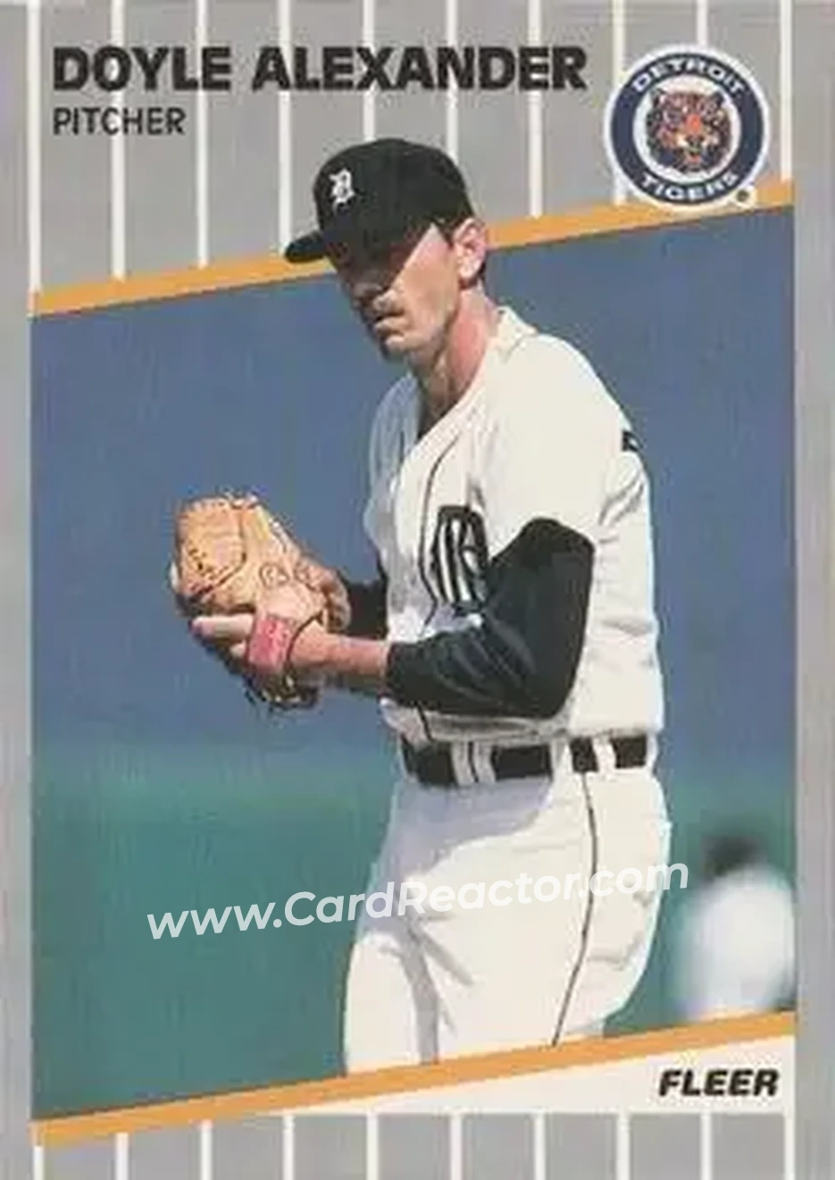 1989 Fleer #128 - Doyle Alexander - Detroit Tigers - Front