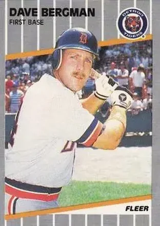 1989 Fleer #129 - Dave Bergman - Detroit Tigers