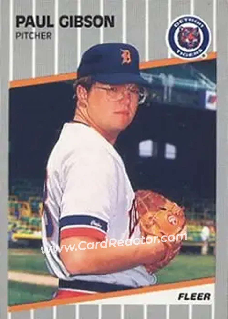 1989 Fleer #131 - Paul Gibson - Detroit Tigers - Front