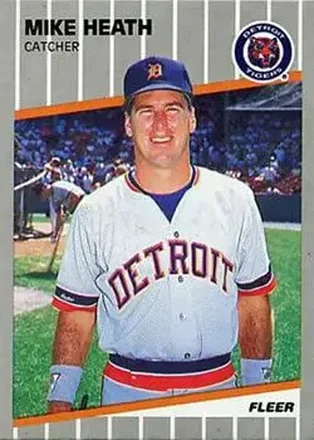 1989 Fleer #132 - Mike Heath - Detroit Tigers
