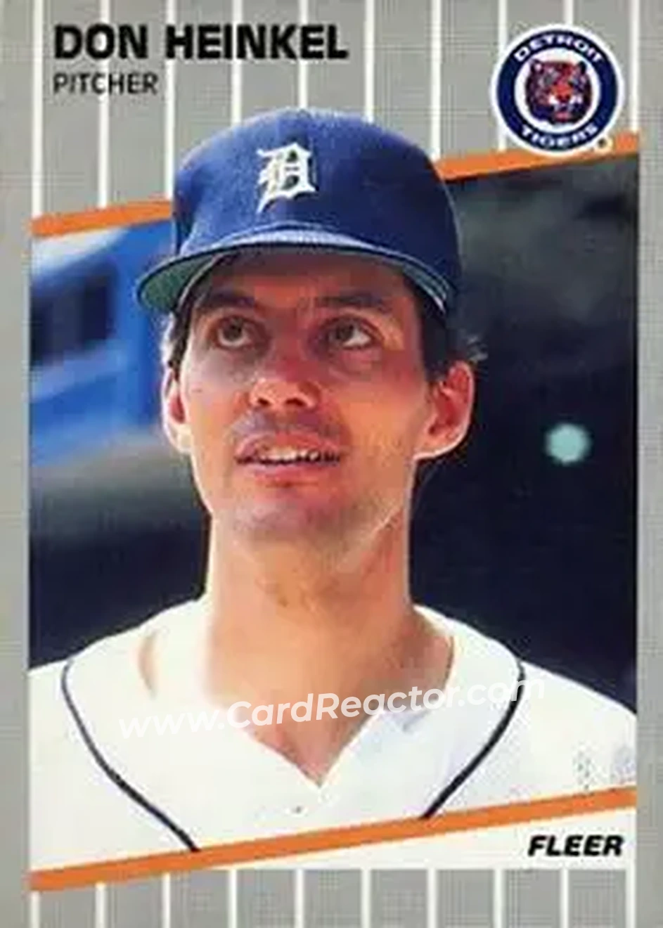 1989 Fleer #133 - Don Heinkel - Detroit Tigers - Front