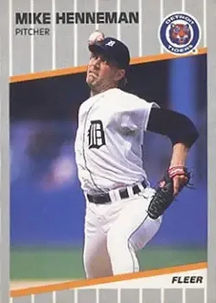 1989 Fleer #134 - Mike Henneman - Detroit Tigers