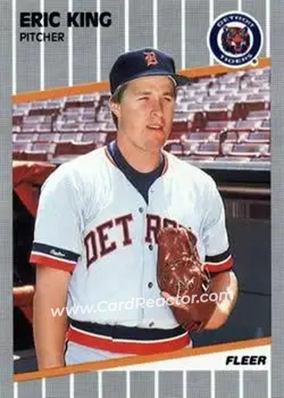 1989 Fleer #136 - Eric King - Detroit Tigers