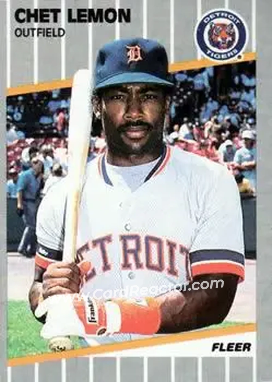 1989 Fleer #137 - Chet Lemon - Detroit Tigers - Front