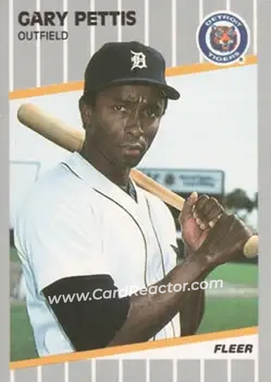 1989 Fleer #141 - Gary Pettis - Detroit Tigers - Front