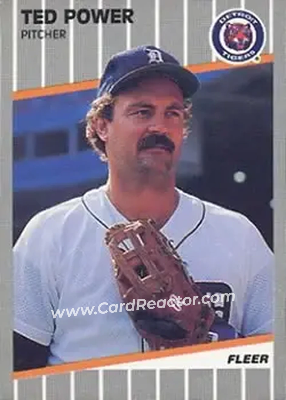 1989 Fleer #142 - Ted Power - Detroit Tigers - Front