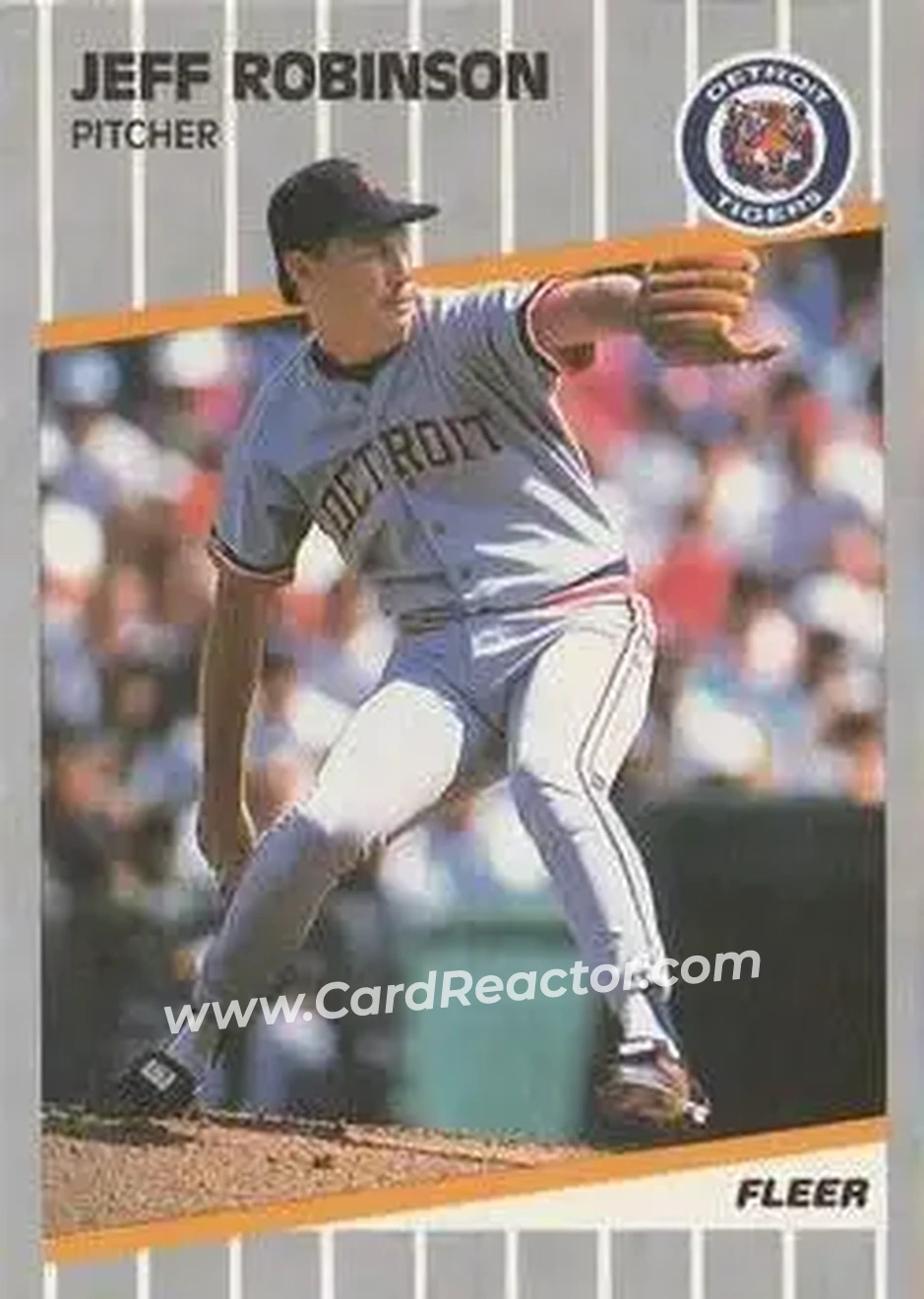 1989 Fleer #143 - Jeff Robinson - Detroit Tigers - Front