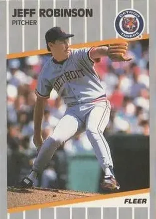 1989 Fleer #143 - Jeff Robinson - Detroit Tigers