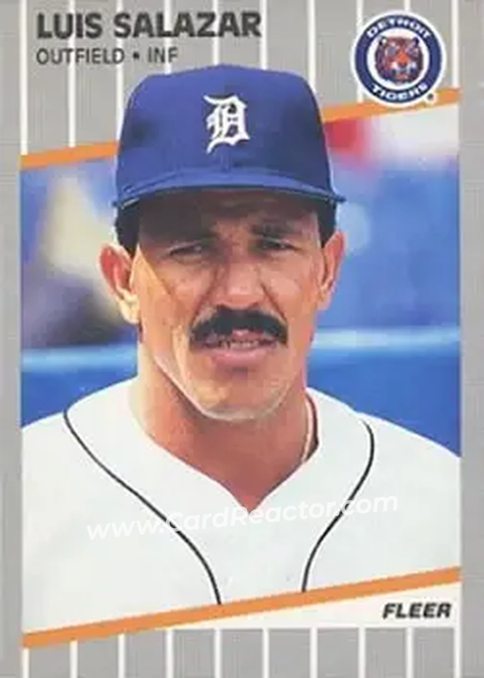 1989 Fleer #144 - Luis Salazar - Detroit Tigers - Front 1989 Fleer #144 - Luis Salazar - Detroit Tigers - Front