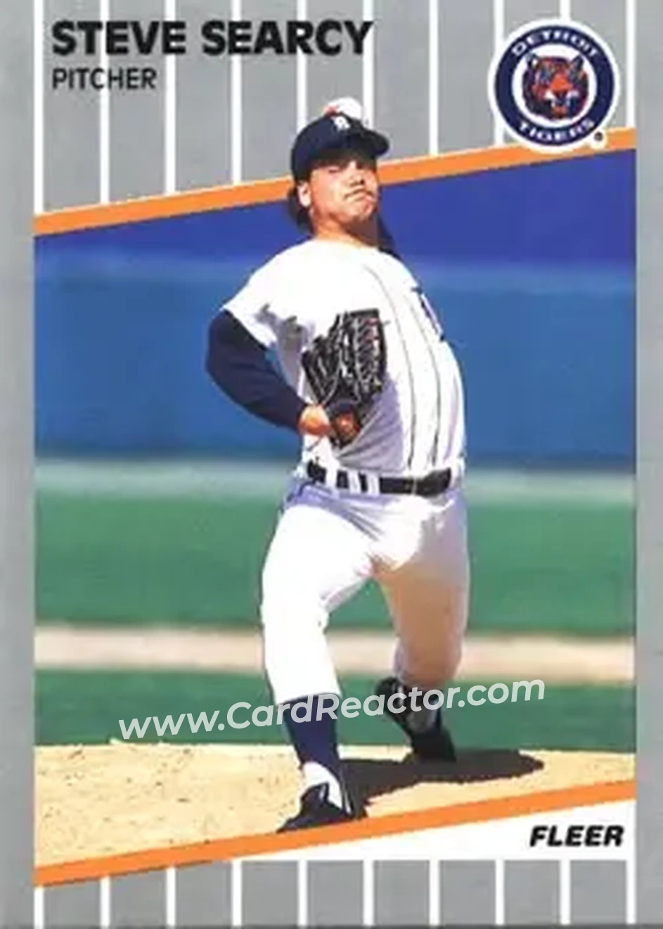 1989 Fleer #145 - Steve Searcy - Detroit Tigers - Front