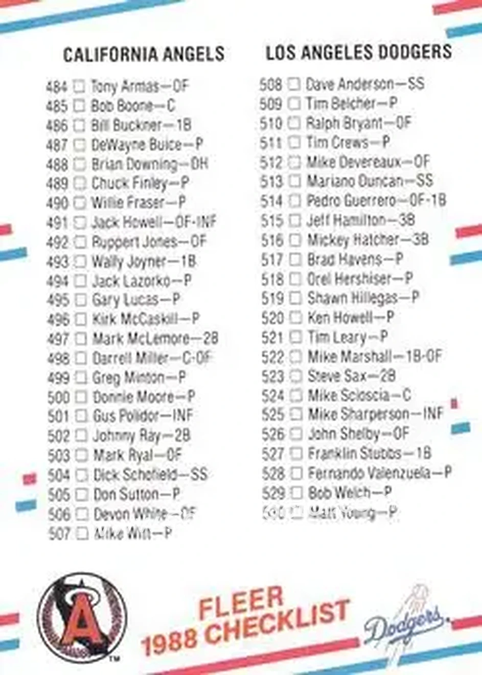 1988 Fleer #659 - Card #659 - Front 1988 Fleer #659 - Card #659 - Front
