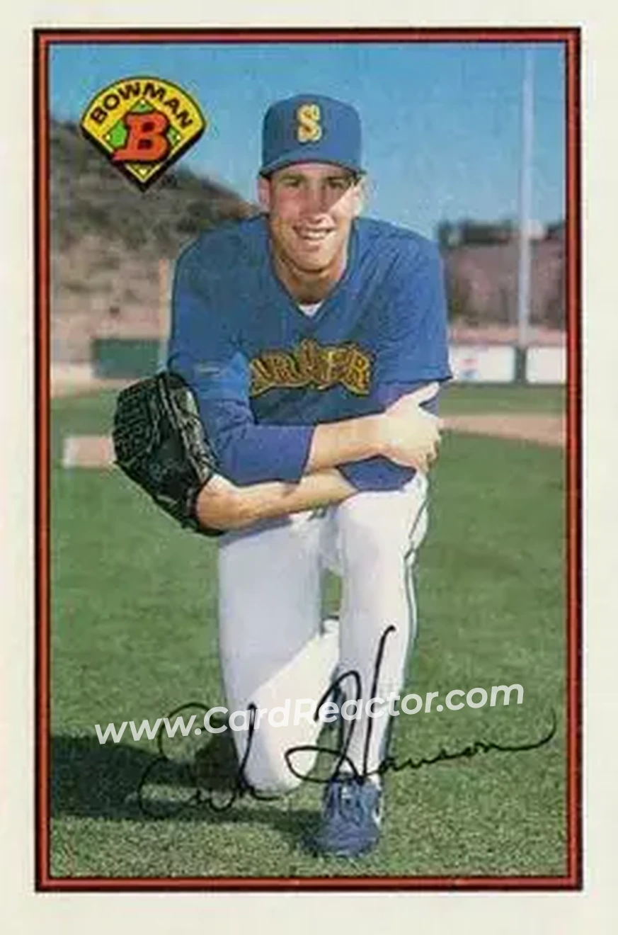 1989 Bowman #206 - Erik Hanson - Seattle Mariners - Front 1989 Bowman #206 - Erik Hanson - Seattle Mariners - Front