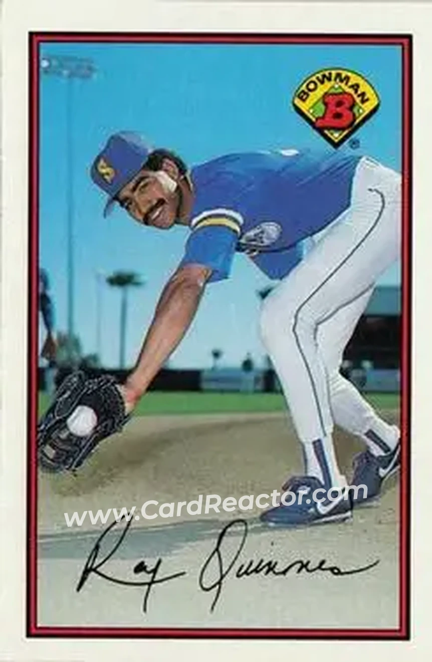 1989 Bowman #213 - Rey Quinones - Seattle Mariners - Front
