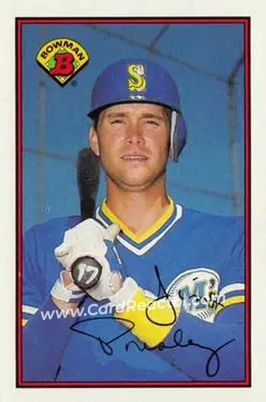 1989 Bowman #214 - Jim Presley - Seattle Mariners - Front